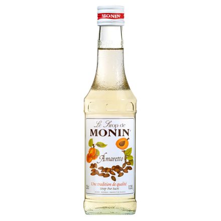 MONIN Amaretto sirup s obsahom cukru 0,25l