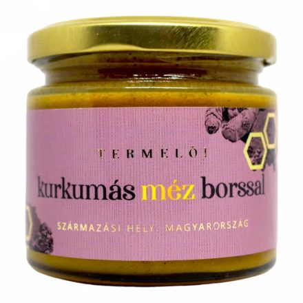 Természet ízei Természet ízei Kurkumás méz borssal 230gramm