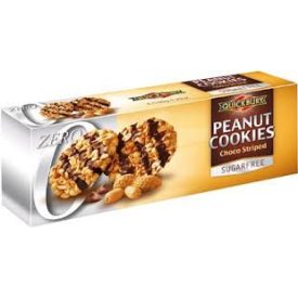   Quickbury SF arašidové krehké sušienky s čokoládovými prúžkami 125 g