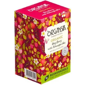   Organisia Bio Piros Bogyósgyümölcsös tea Aswagandával 18db