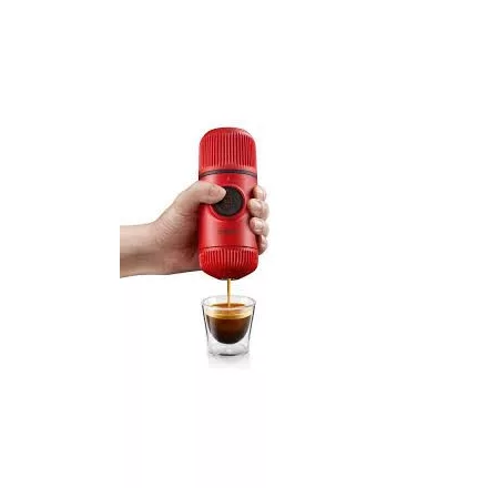 Wacaco Nanopresso Lávavörös hordozható kávéfőző + kemény védőtok