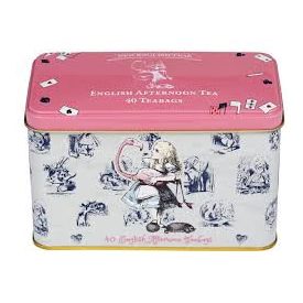   New English Teas Alice Csodaországban English Afternoon fémdobozban – 40 filter, 80 g