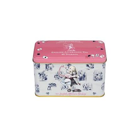 New English Teas Alice Csodaországban English Afternoon fémdobozban – 40 filter, 80 g