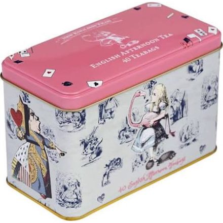 New English Teas Alice Csodaországban English Afternoon fémdobozban – 40 filter, 80 g