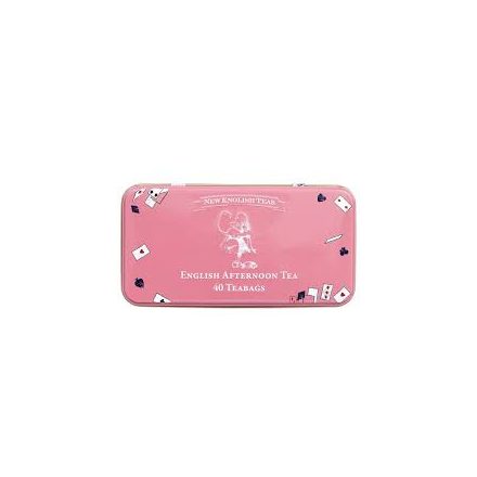 New English Teas Alice Csodaországban English Afternoon fémdobozban – 40 filter, 80 g