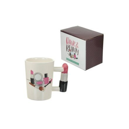 Kerámia bögre sörösüveg  füllel -  400ml 