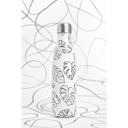 Fialová fľaša z nehrdzavejúcej ocele, 500 ml