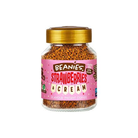 Beanies Strawberries & Cream instantná káva 50 g