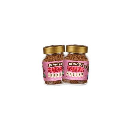 Beanies Strawberries & Cream instantná káva 50 g