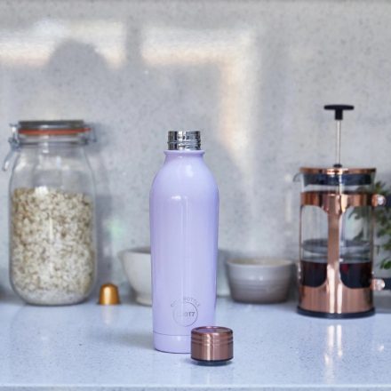 Fialová fľaša z nehrdzavejúcej ocele, 500 ml