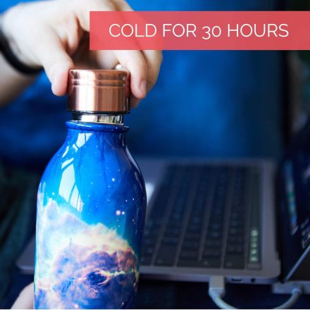 Fialová fľaša z nehrdzavejúcej ocele, 500 ml