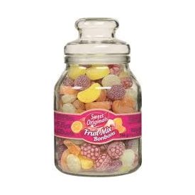 Hamlet vegyes gyümölcsös keménycukorka üvegben 966gramm