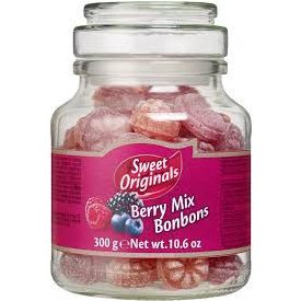   Hamlet Bogyós gyümölcsös keménycukorka üvegben 300 gramm