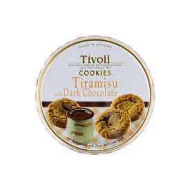   TIVOLI Tiramisu sušienky s kúskami horkej čokolády v kovovej dóze 150 g