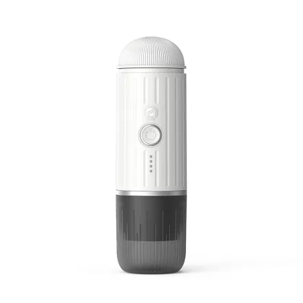 Cestovný kávovar 2v1 na mletú kávu a kapsule nespresso S OHRIEVOM VODY ČERVENÝ