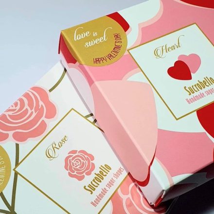 Sweet Levanduľa – 32 ks levanduľou ochutené srdiečkové ručne vyrábané cukríky