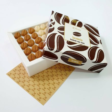 Cukrobello Kávébab  formájú formacukor 