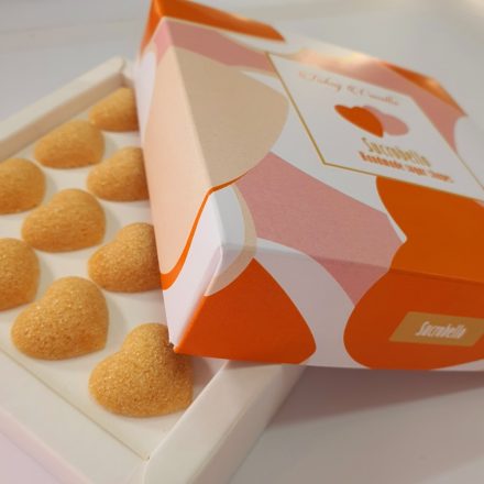 Cukrobello Sziv formájú formacukor Tokaji aszu ízesítéssel