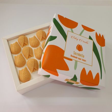 Cukrobello Tulipán formájú formacukor Tokaji aszu ízesítéssel