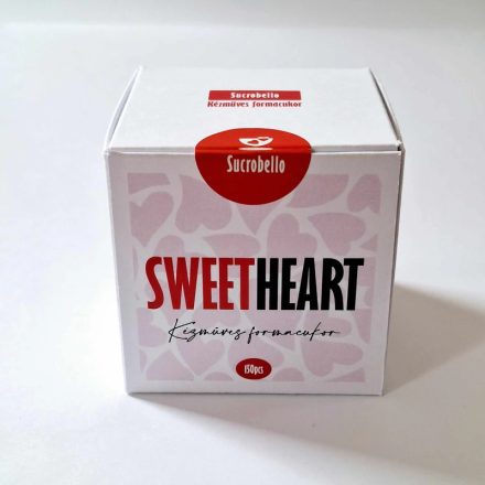 Cukrobello Szív formacukor-family box 150db szivecske a dobozban