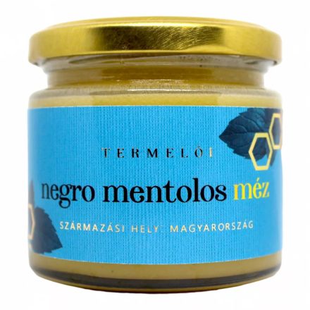Mentolový Negró med v pohári 50 gramov