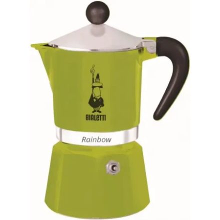 Bialetti Rainbow kotyogós zöld kávéfőző 3 adagos