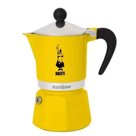 Bialetti Rainbow kotyogós sárga kévéfőző 1 adagos