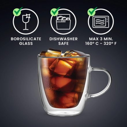 Bialetti Capri Dupla falú pohár szett 350ml