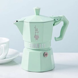 Bialetti Moka Exclusive zelený mokka kávovar – 3 šálky