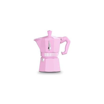 Bialetti Moka Exclusive kotyogós kávéfőző rózsaszin 3 adagos