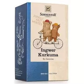 Sonnentor Bio filteres Gyömbér Kurkuma tea 18darab filter